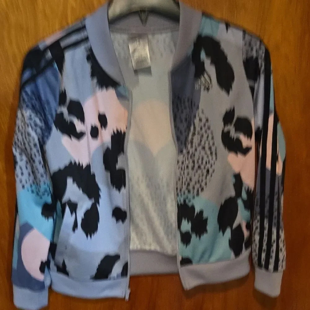 Adidas Abstract Black and Pastel Jacket